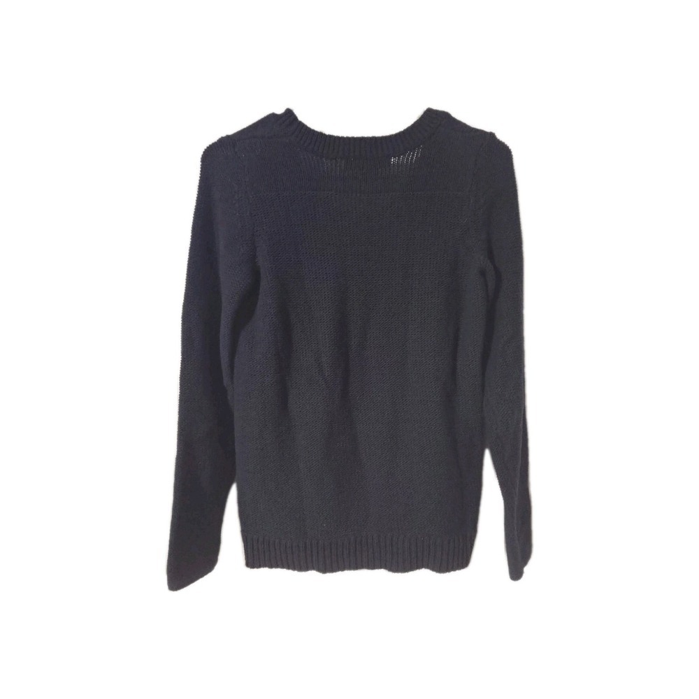 Eddie Bauer Navy Gray Crewneck Pullover Sweater Womens Size XS - Picture 4 of 4